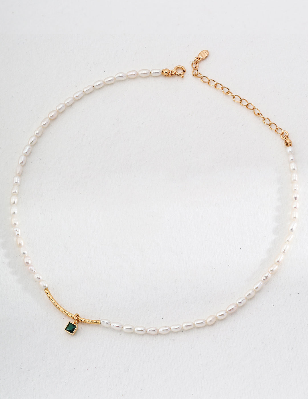 Elegant Pearl with Zirconia Necklace By Essimora