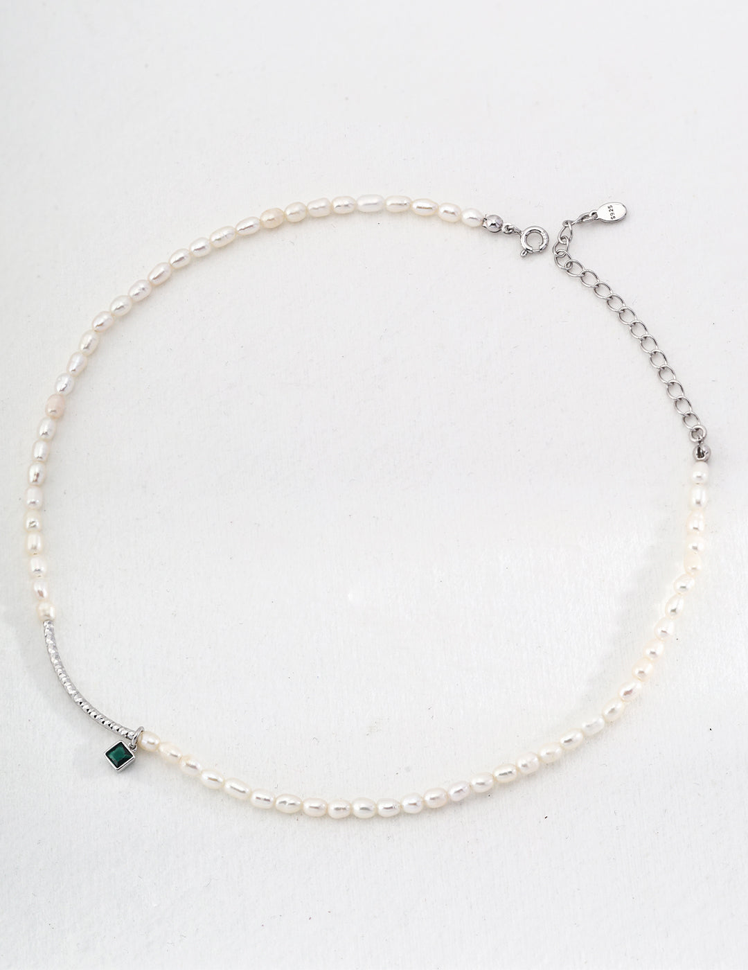 Elegant Pearl with Zirconia Necklace By Essimora